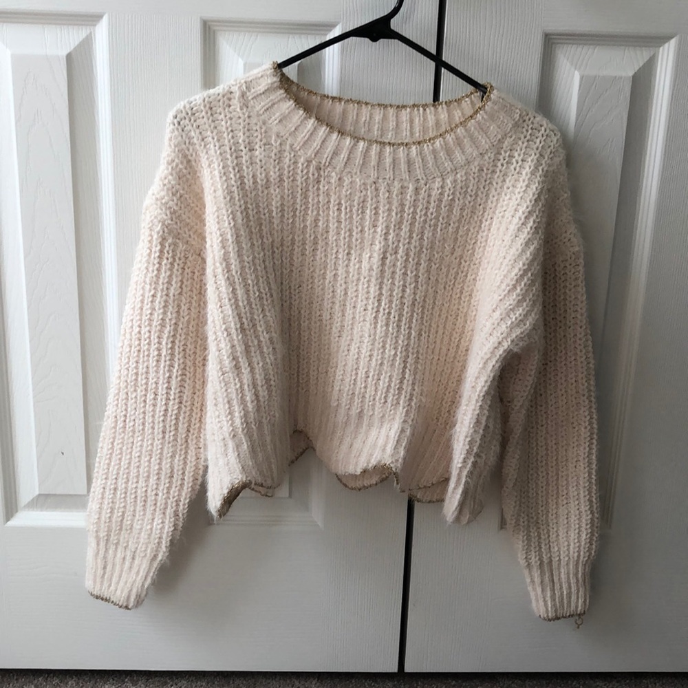 Scalloped sweater